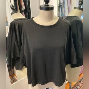 Old Navy - Women’s Active Go Dry Cropped Black Top, Size Large